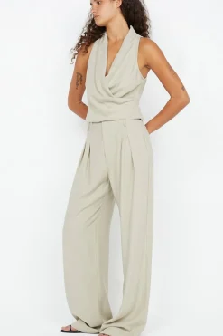 ANKA WRAP TOP (PUMICE)