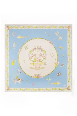 ANOUK SILK SCARF (BLUE)