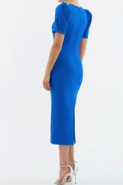 ANTONELLA MIDI DRESS (MARINE BLUE)