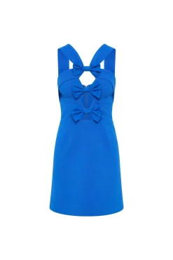 ANTONELLA MINI DRESS (MARINE BLUE)