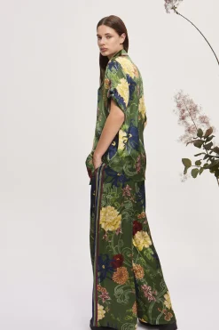 AVERY SILK PANT (GREEN)