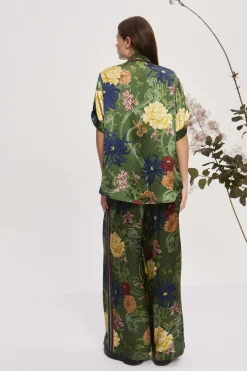 AVERY SILK PANT (GREEN)