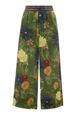 AVERY SILK PANT (GREEN)
