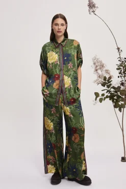 AVERY SILK SHIRT (GREEN)