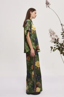 AVERY SILK SHIRT (GREEN)