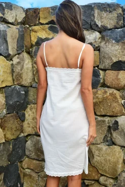 BOUDOIR BABY COTTON SLIP (WHITE)