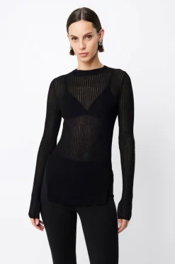 BRISTOL HIGH NECK TOP (BLACK)