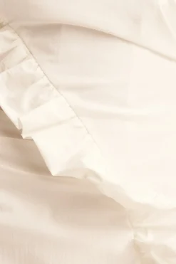 CAMPBELL RUFFLE MIDI DRESS (WHITE)