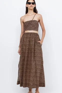CAPRI ASYM CROP TOP (BELLA DONNA)