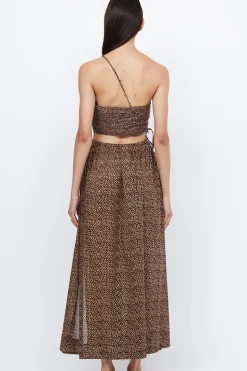 CAPRI ASYM CROP TOP (BELLA DONNA)