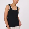 CASA KNIT TANK (BLACK/IVORY)