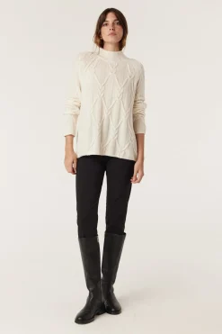 CASHWOOL CABLE JUMPER (MILK)