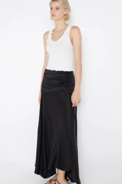 CHANTILLY RUCHED SKIRT (BLACK)