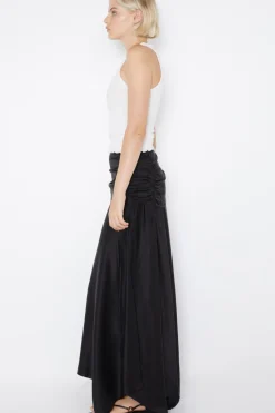 CHANTILLY RUCHED SKIRT (BLACK)