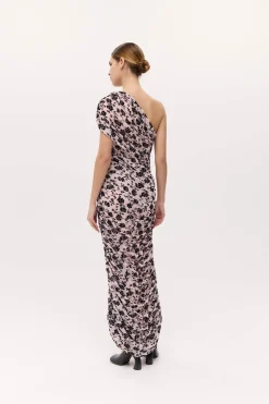 DARCY DRESS (POWDER & BLACK)