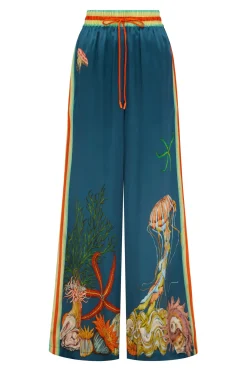DORIAN SILK PANT (NAVY)
