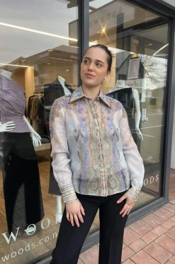 EDEN BODY SHIRT (BLUE PAISLEY)