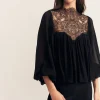 EMORY LACE BLOUSE (BLACK)