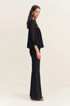 EMORY LACE BLOUSE (BLACK)