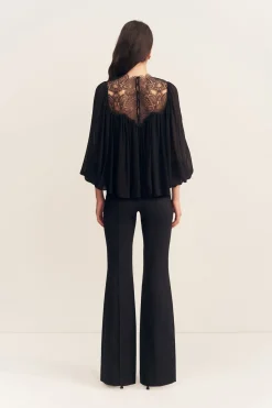 EMORY LACE BLOUSE (BLACK)