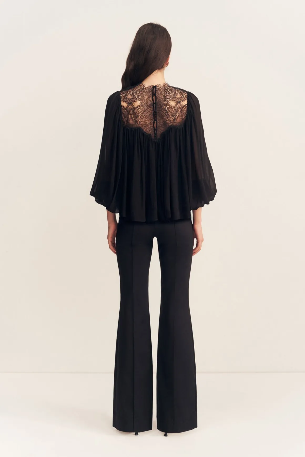 EMORY LACE BLOUSE (BLACK)