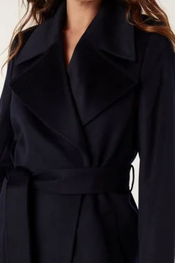 EVANS WOOL COAT (NAVY)