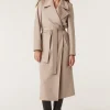 EVANS WOOL COAT (PEBBLE)