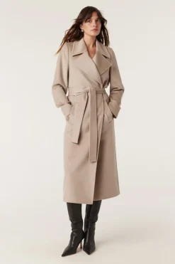 EVANS WOOL COAT (PEBBLE)