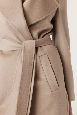 EVANS WOOL COAT (PEBBLE)