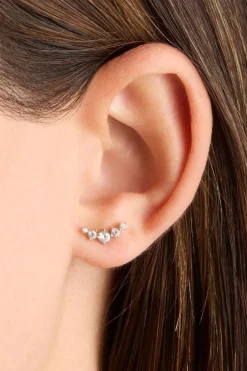 FLY TO THE MOON EARRING (14K SOLID GOLD)