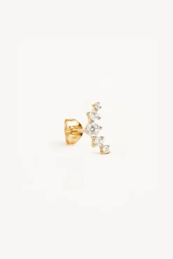 FLY TO THE MOON EARRING (14K SOLID GOLD)