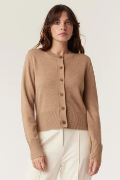 HARRIET MERINO CARDIGAN (CAMEL)
