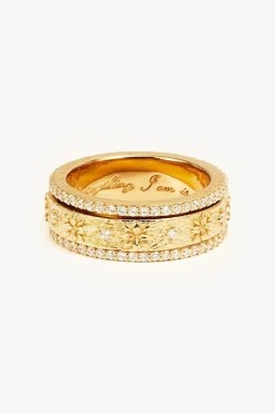 I AM ENOUGH SPINNING MEDITATION RING (GOLD)