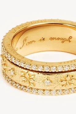 I AM ENOUGH SPINNING MEDITATION RING (GOLD)
