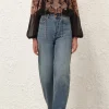 ILLUSTRATION BILLOW BLOUSE (BLACK PAISLEY)