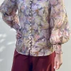 ILLUSTRATION BUTTONED BLOUSE (SORBETTO EDEN)
