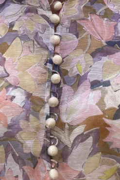 ILLUSTRATION BUTTONED BLOUSE (SORBETTO EDEN)