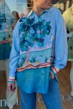 ILLUSTRATION OVERSIZED SHIRT (MADAME JADE)