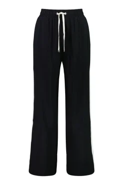 INDIANA WIDE LEG PANTS (BLACK/IVORY STRIPE)