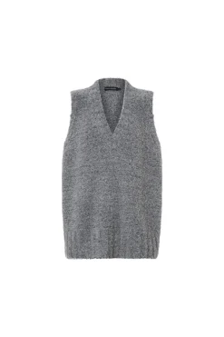 IZARA KNIT VEST (CHARCOAL NAVY)