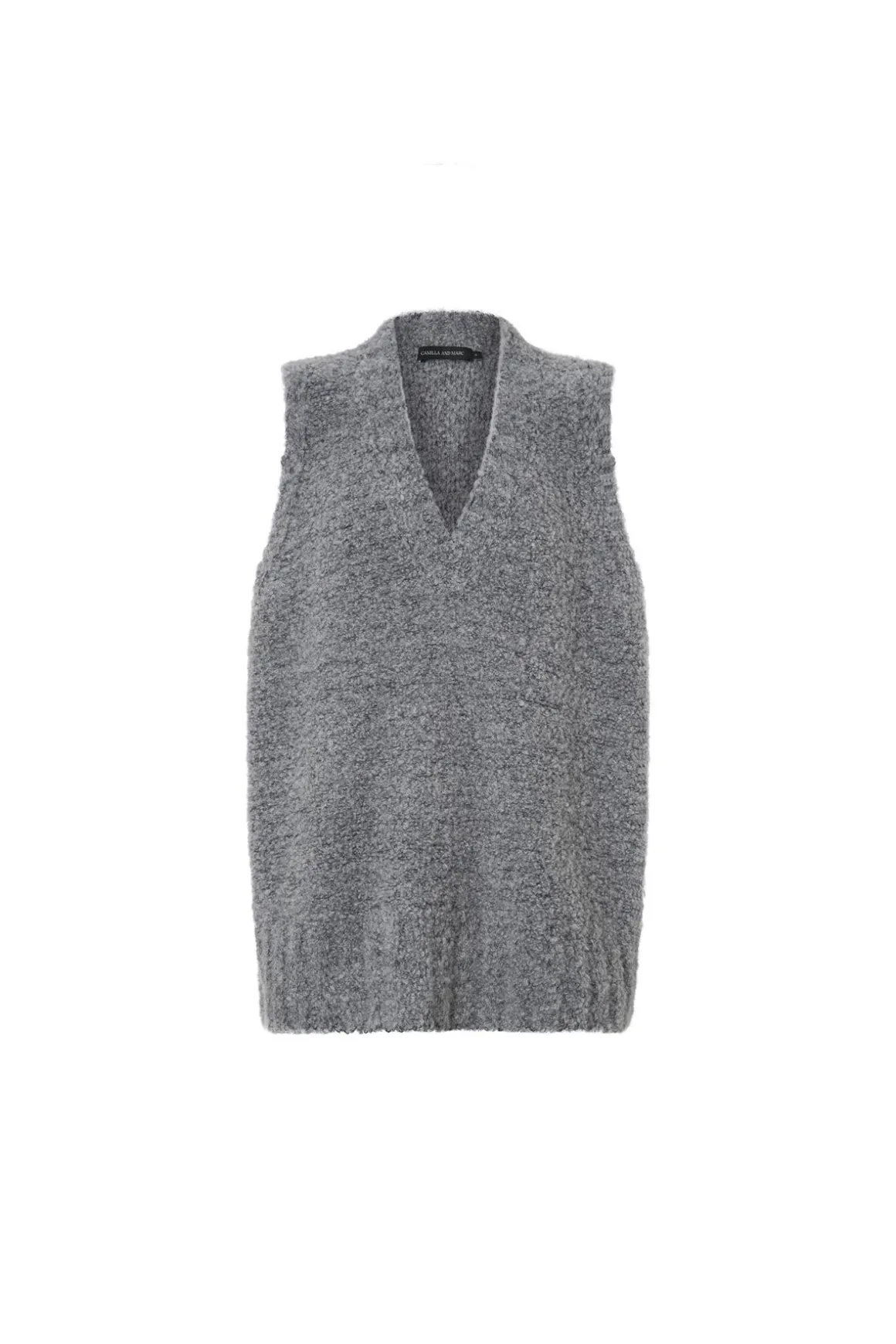 IZARA KNIT VEST (CHARCOAL NAVY)