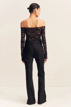 KASBAH SIDE SPLIT PANT (BLACK)
