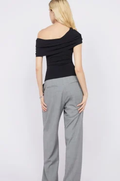LARSEN DRAPE TOP (BLACK)