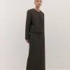 LONG JAS SKIRT (UMBER)