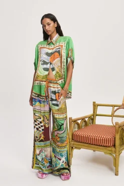 LUCKY PACE SILK PANT (MULTI) | PRE ORDER