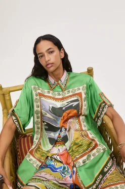 LUCKY PACE SILK SHIRT (MULTI)