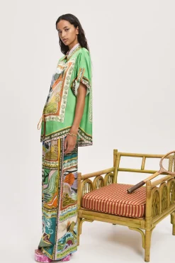 LUCKY PACE SILK SHIRT (MULTI)