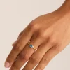MAGIC OF US RING | DECEMBER (BLUE TOPAZ/18K GOLD VERMEIL)