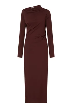 MAI LONG SLEEVE DRESS (ALMANDINE)