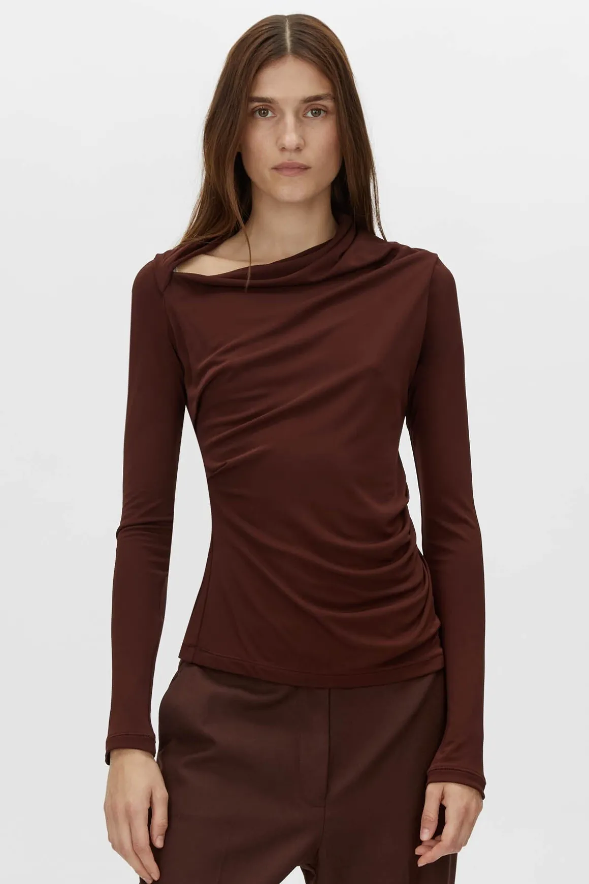 MAI LONG SLEEVE TOP (ALMANDINE)